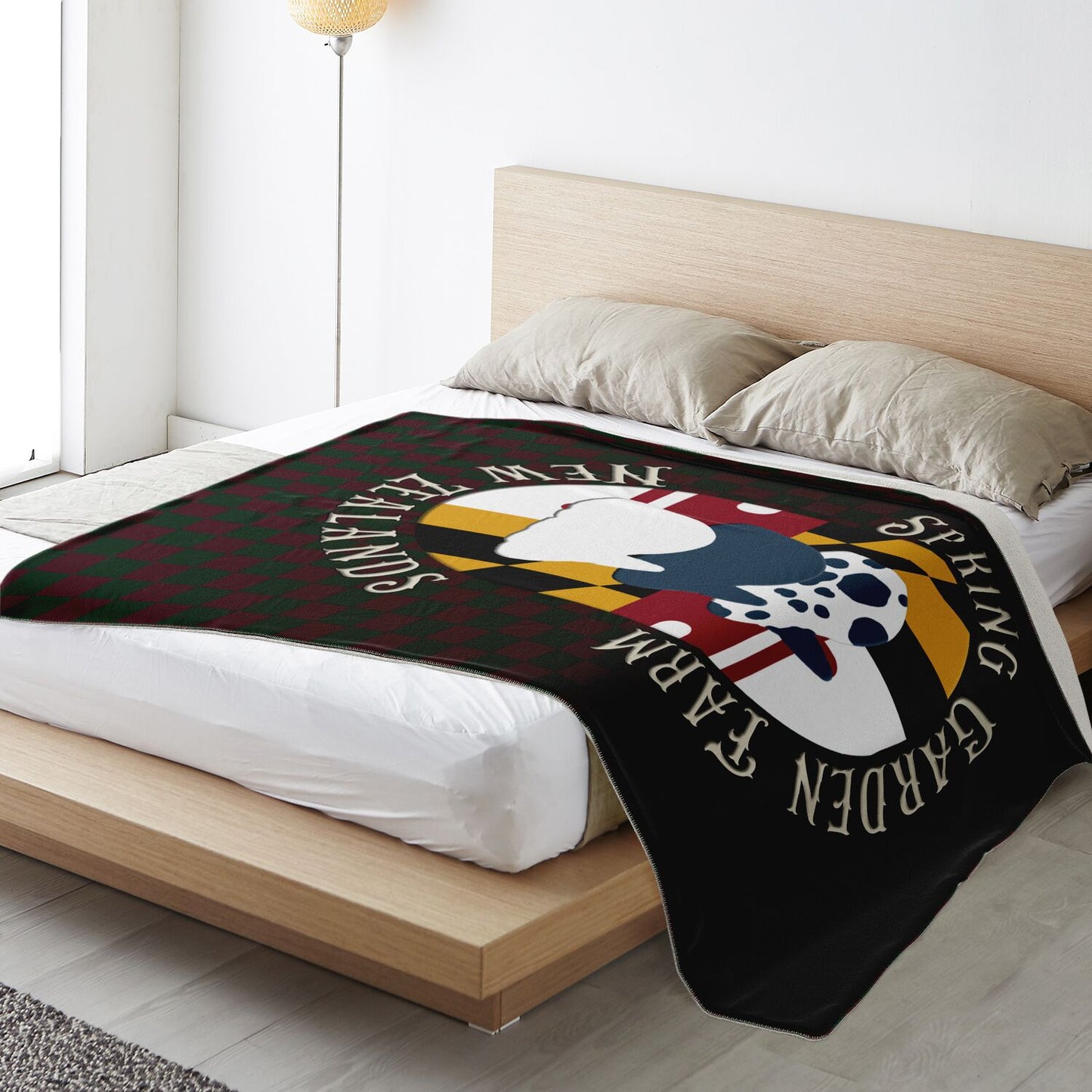 Spring Garden Farm Microfleece Blanket