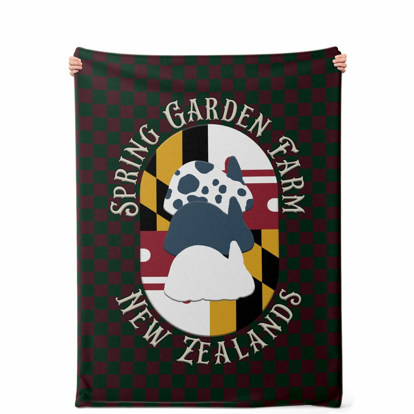 Spring Garden Farm Microfleece Blanket