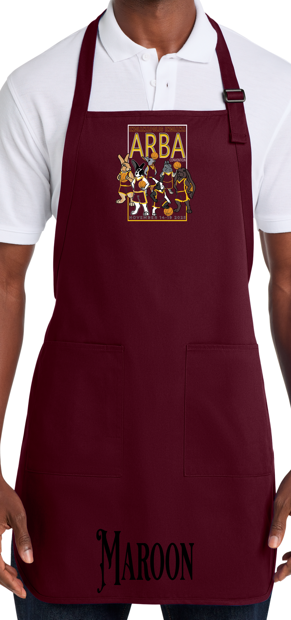 Hoops and Hares Apron