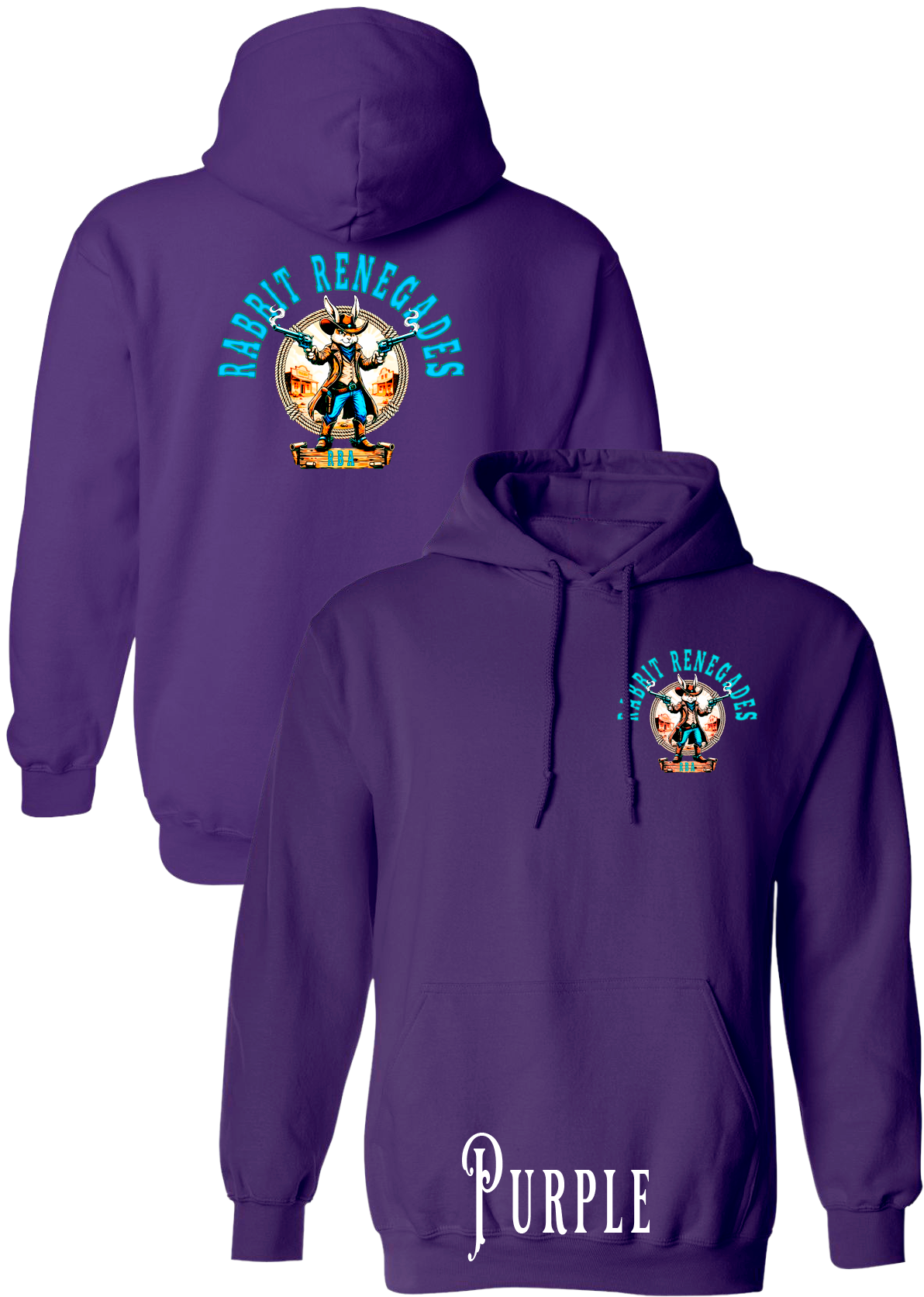 Rabbit Renegades New Logo Plus Size Hoodies