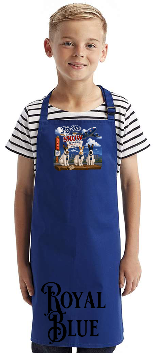 English Spot Fly Me to the Show Apron YOUTH