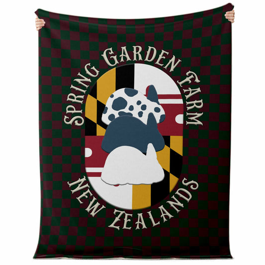 Spring Garden Farm Microfleece Blanket