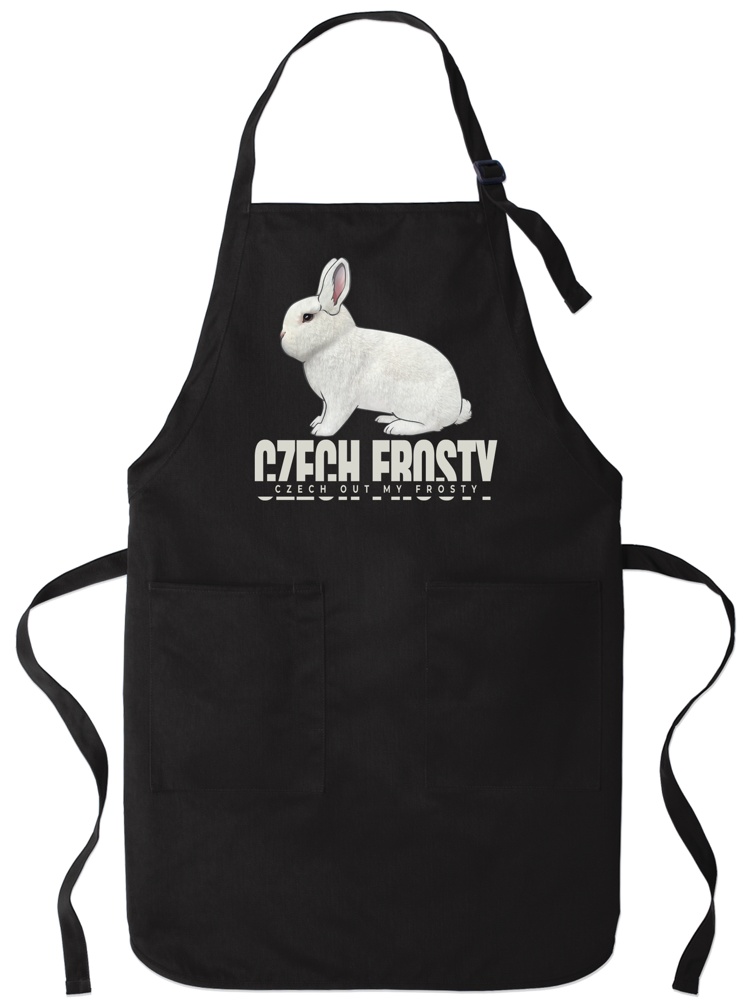 Apron with the Czech Out My Frosty design