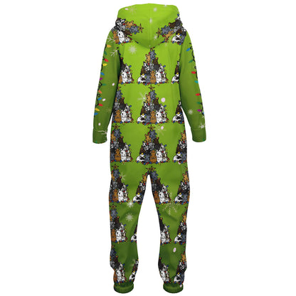 Youth Onesie Holiday Bunny Tree