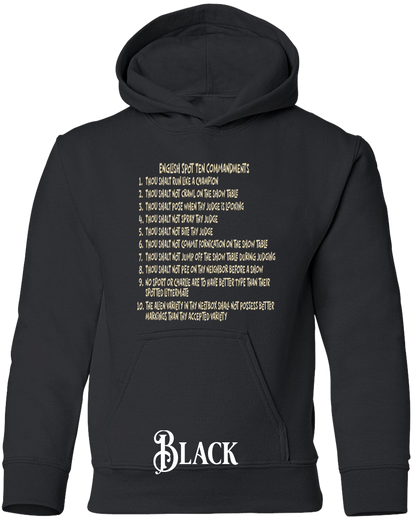 English Spot Commandments YOUTH Hoodie