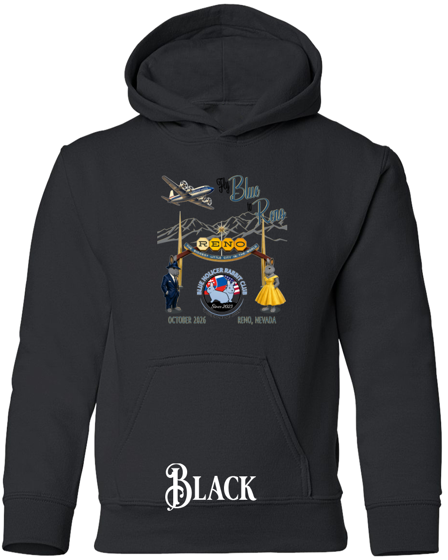 Blue Holicer Fly Blue to Reno YOUTH Hoodie