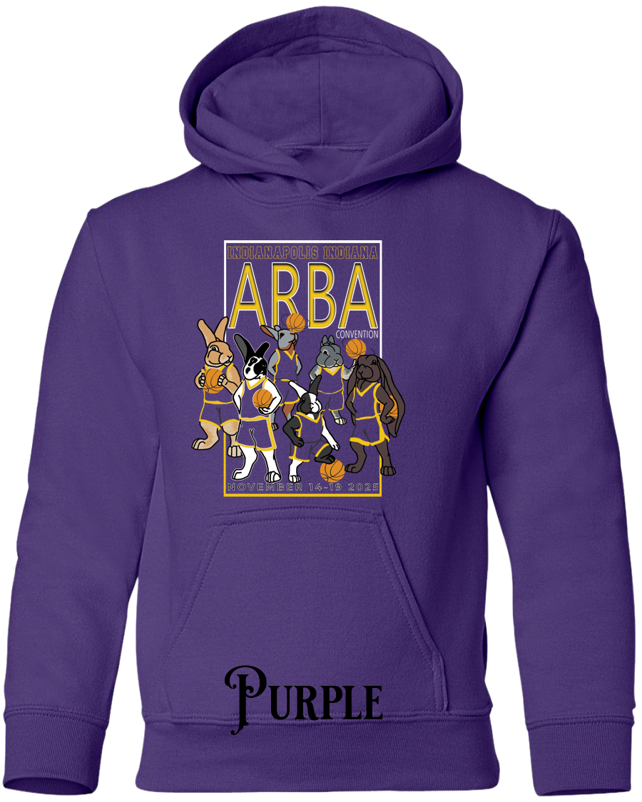 Hoops and Hares YOUTH Hoodie