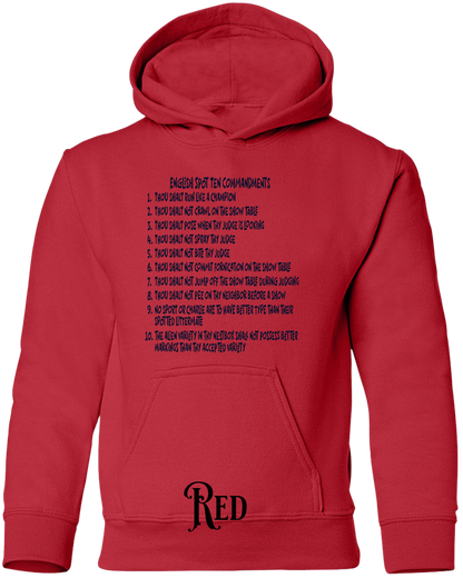 English Spot Commandments YOUTH Hoodie
