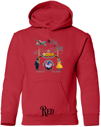 Blue Holicer Fly Blue to Reno YOUTH Hoodie