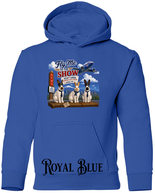 English Spot Fly Me to the Show YOUTH Hoodie