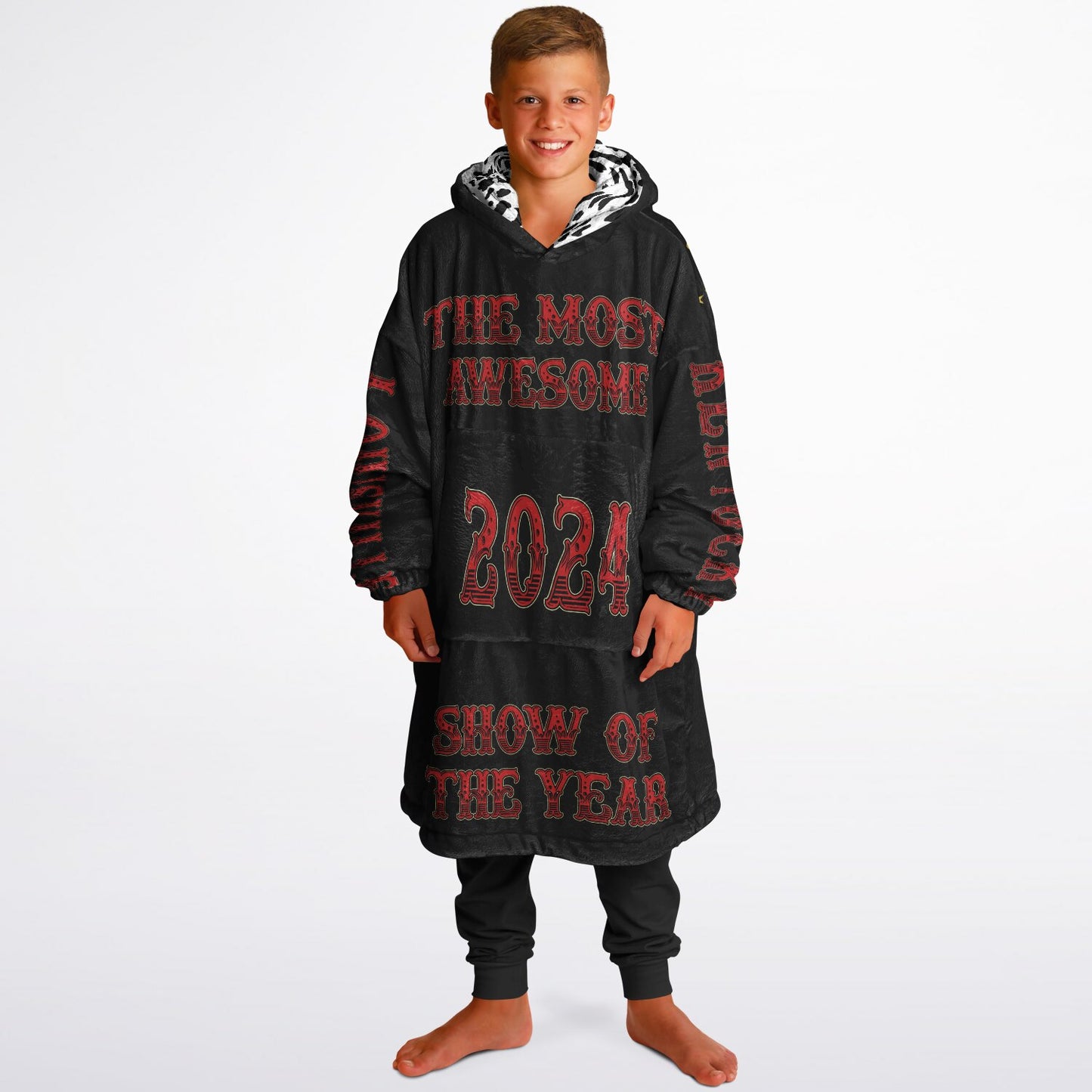 Reversible REALLY Big Hoodie YOUTH Black