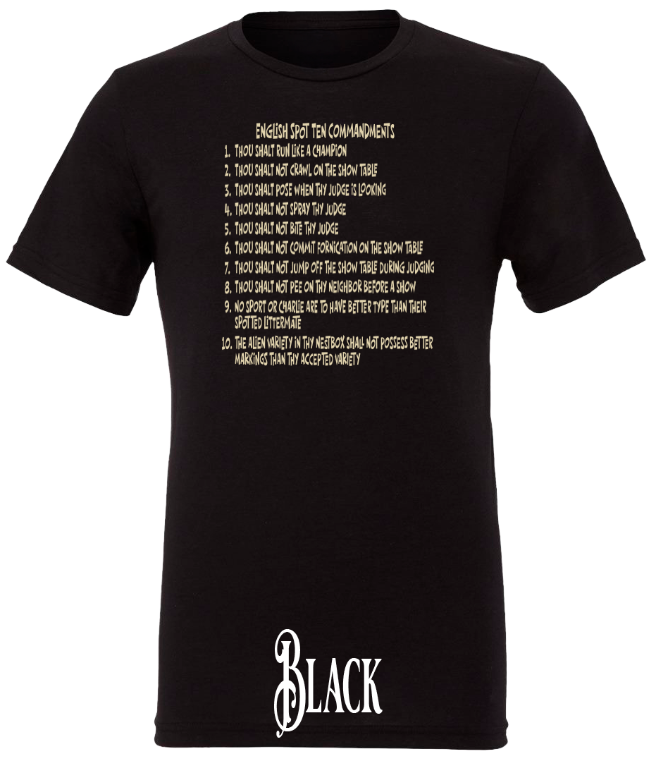 English Spot Commandments T-Shirt