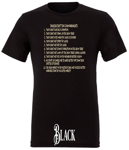 English Spot Commandments T-Shirt