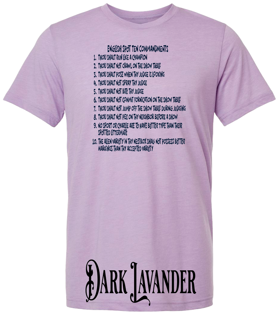 English Spot Commandments T-Shirt
