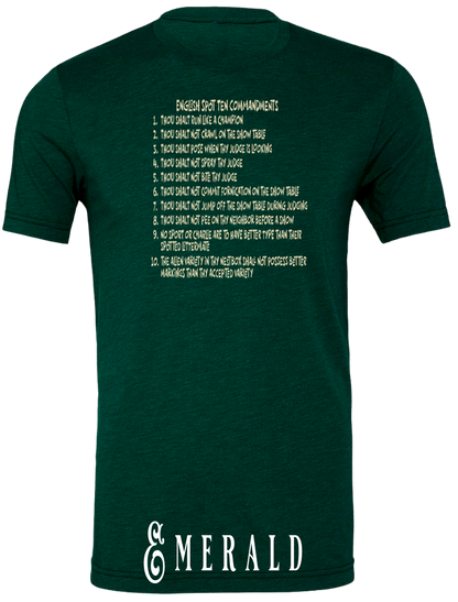 English Spot Commandments T-Shirt