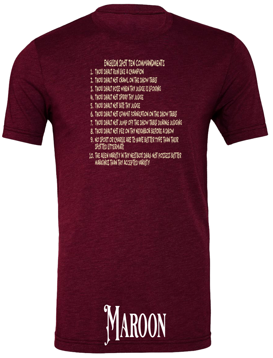 English Spot Commandments T-Shirt