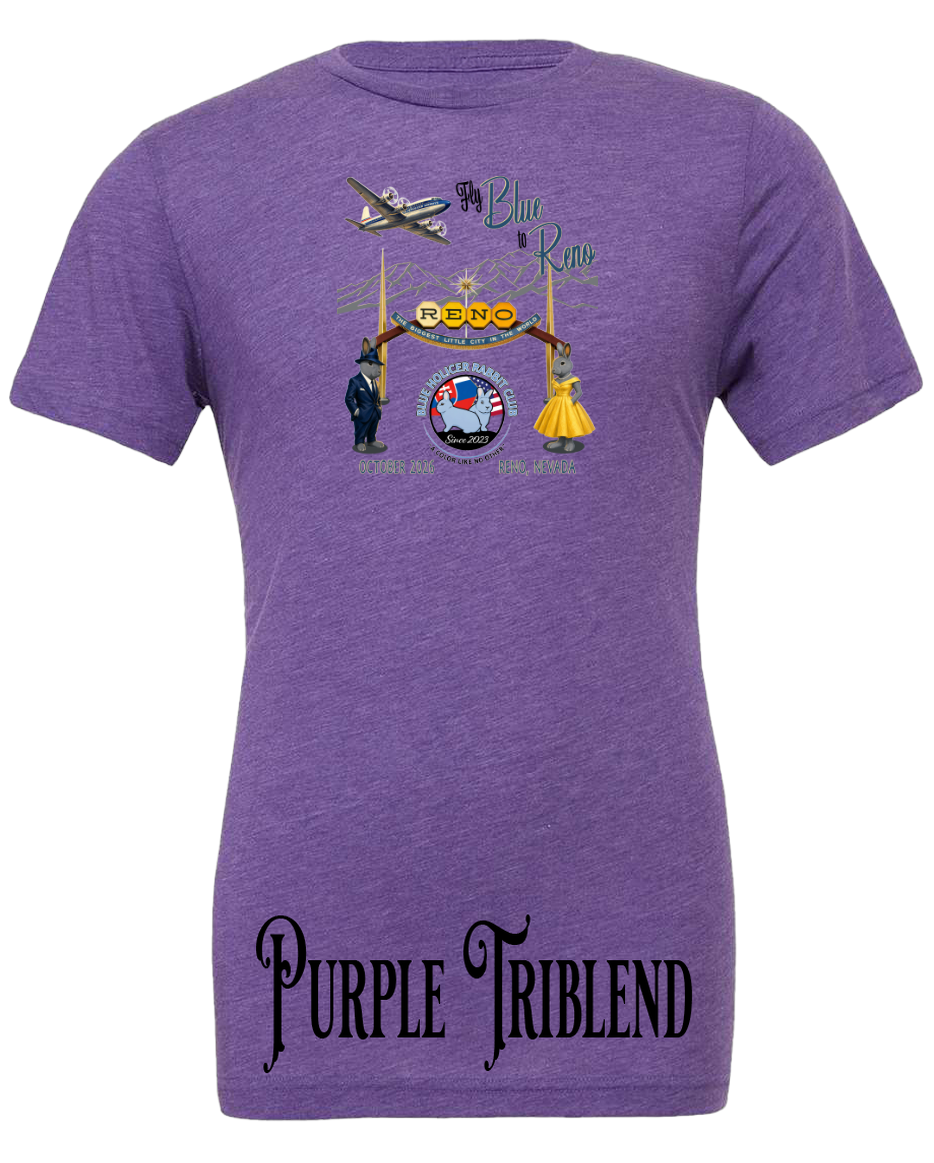 Blue Holicer Fly Blue to Reno T-Shirt