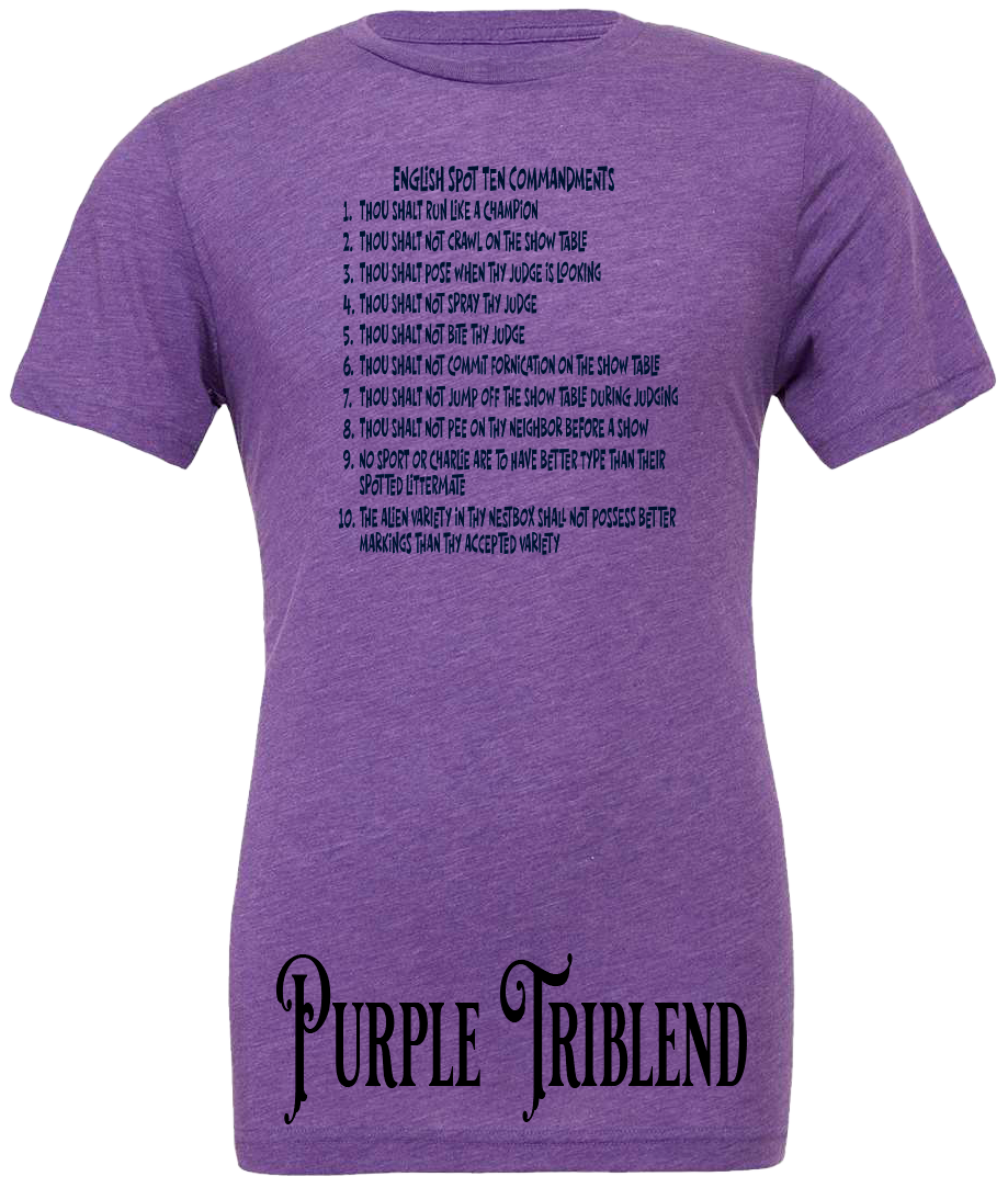English Spot Commandments T-Shirt