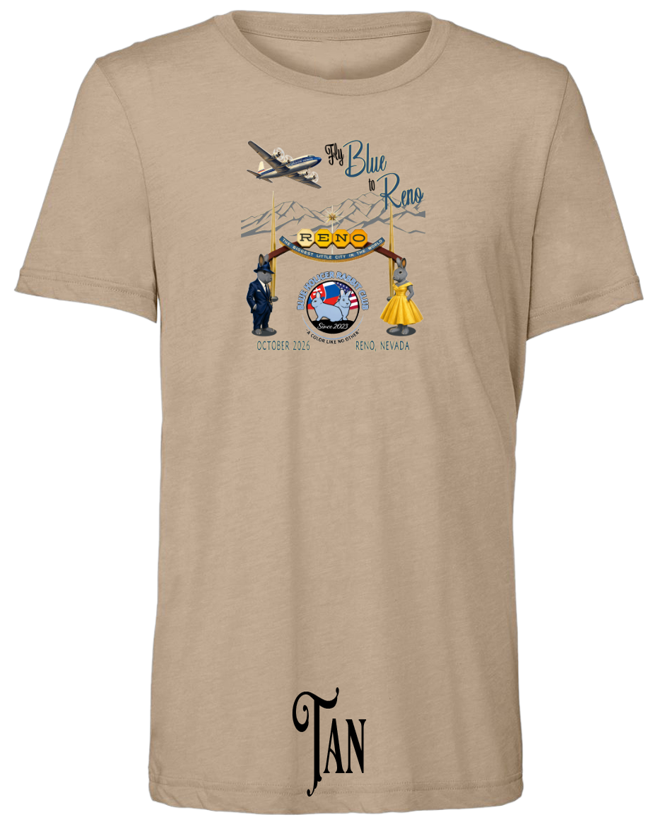 Blue Holicer Fly Blue to Reno T-Shirt