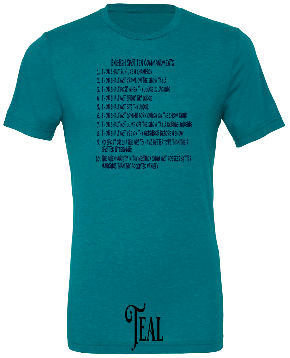 English Spot Commandments T-Shirt