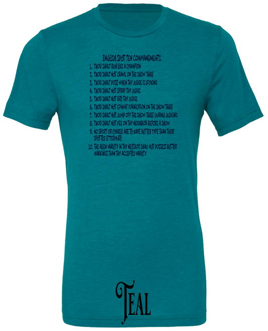 English Spot Commandments T-Shirt