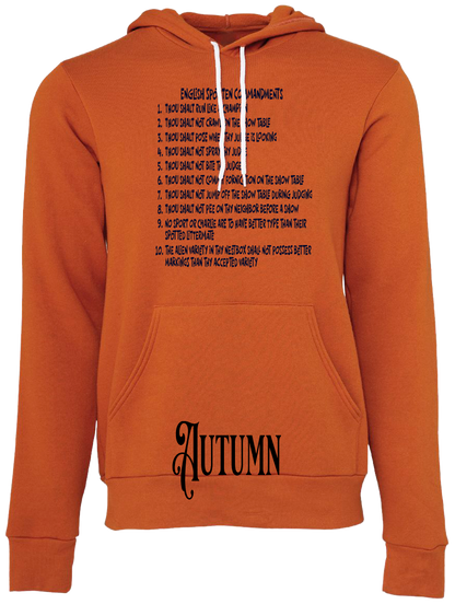 English Spot Commandments Hoodie