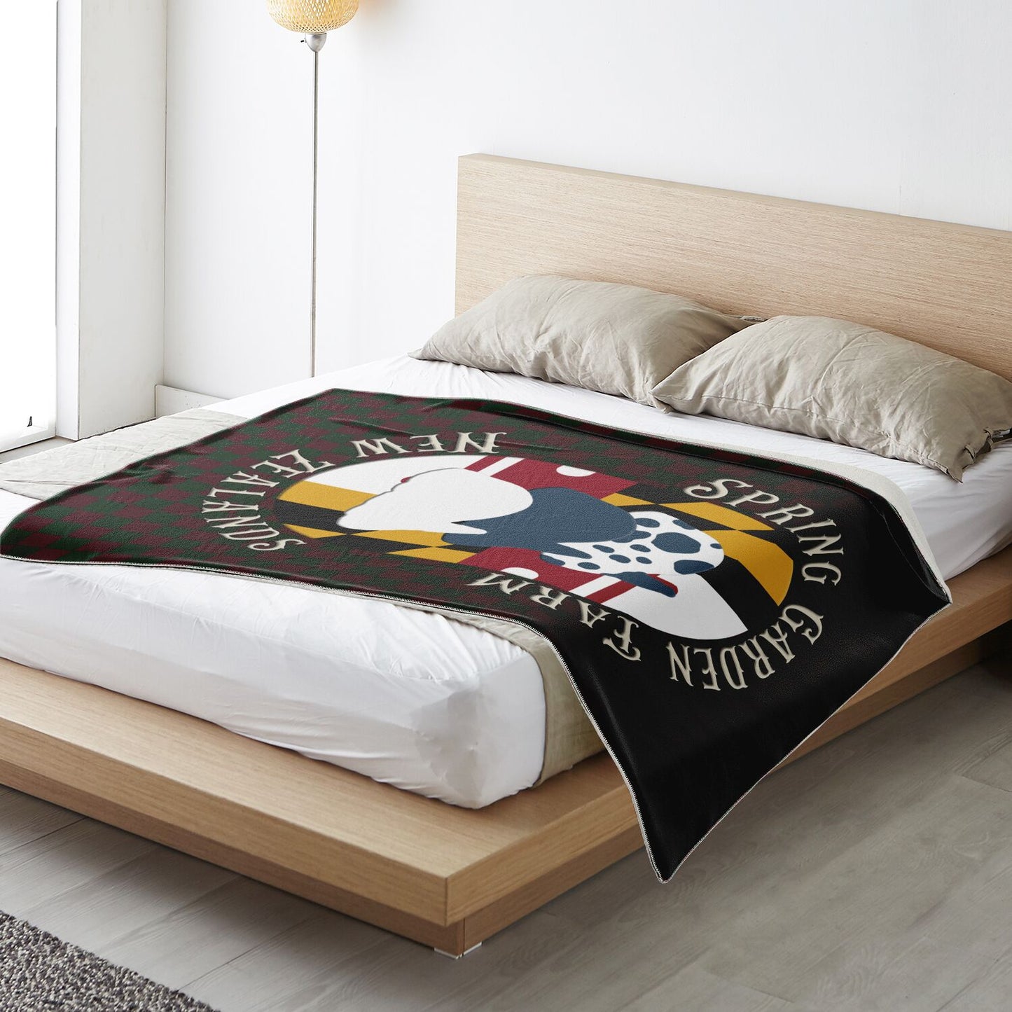 Spring Garden Farm Microfleece Blanket