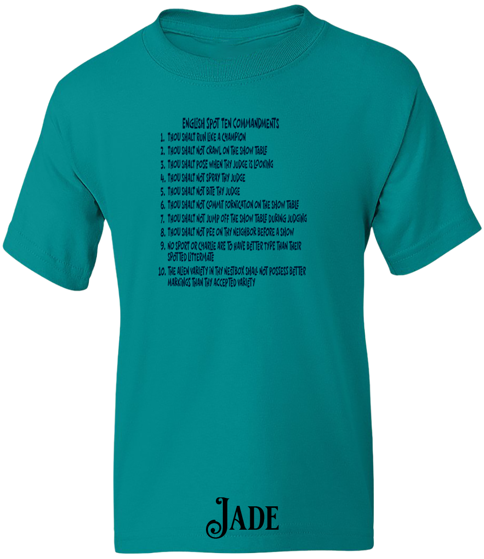 English Spot Commandments YOUTH T-Shirt