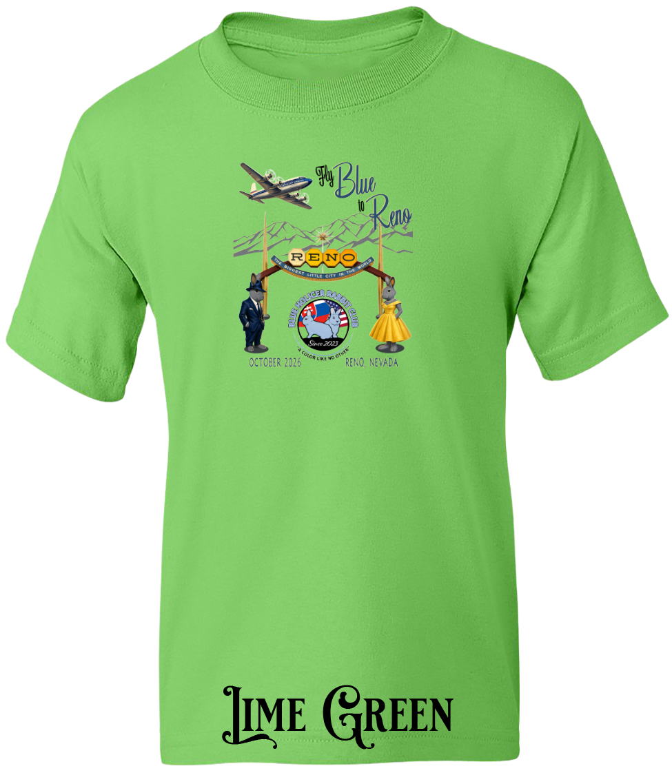 Blue Holicer Fly Blue to Reno YOUTH T-Shirt