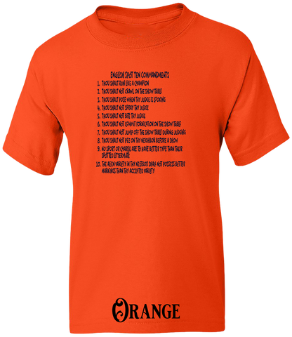 English Spot Commandments YOUTH T-Shirt