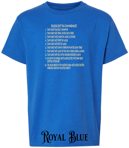 English Spot Commandments YOUTH T-Shirt