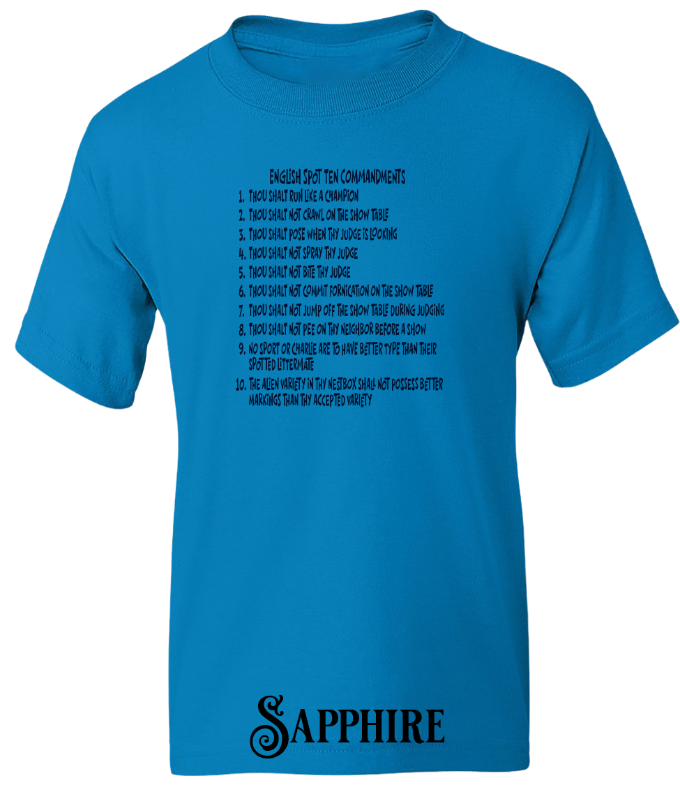 English Spot Commandments YOUTH T-Shirt