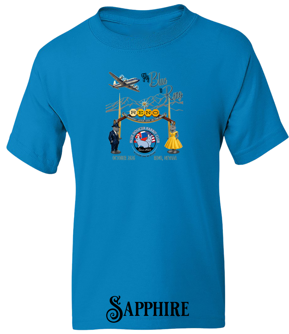 Blue Holicer Fly Blue to Reno YOUTH T-Shirt