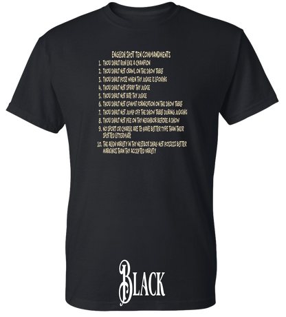 English Spot Commandments PLUS SIZE T-Shirt