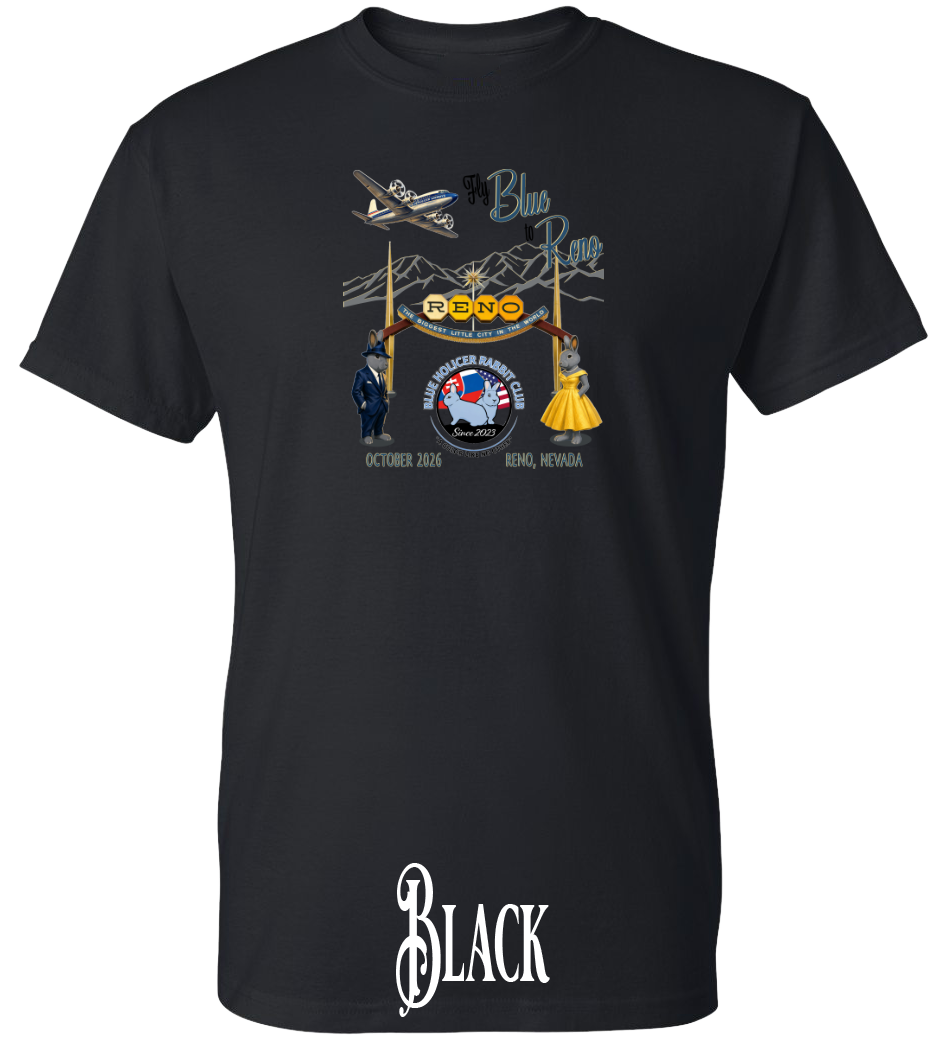 Blue Holicer Fly Blue to Reno PLUS SIZE T-Shirt