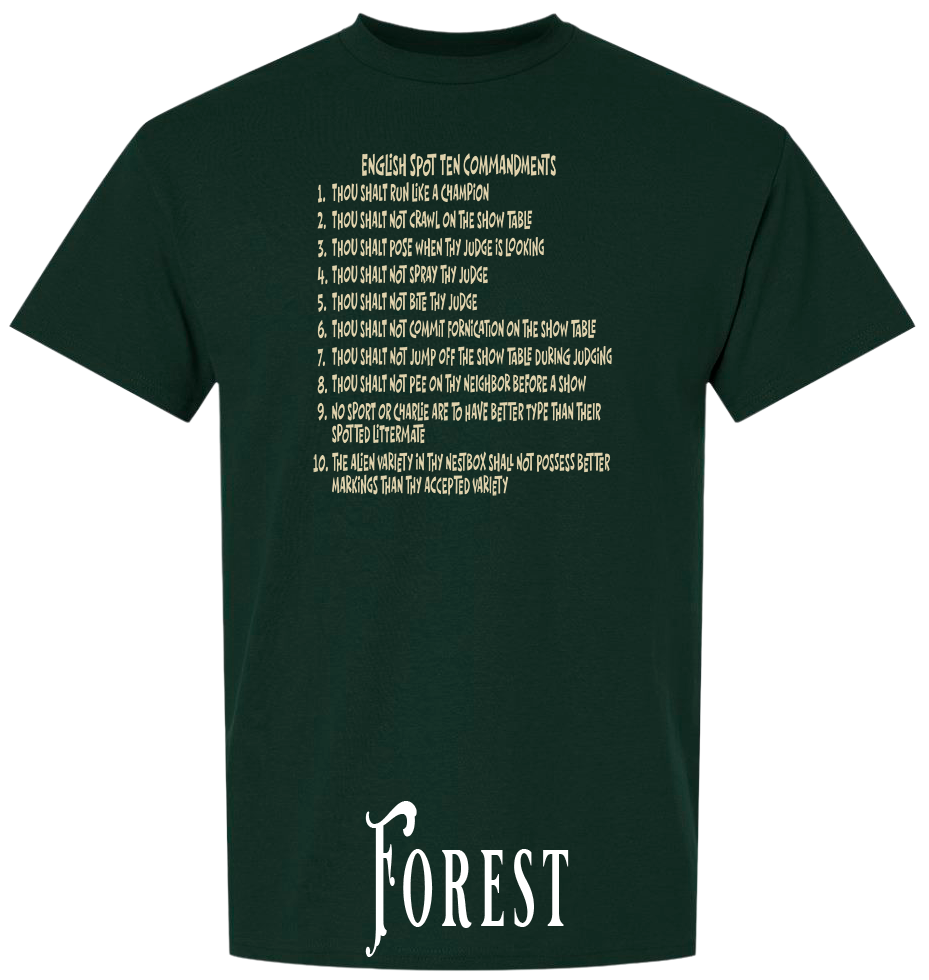 English Spot Commandments PLUS SIZE T-Shirt