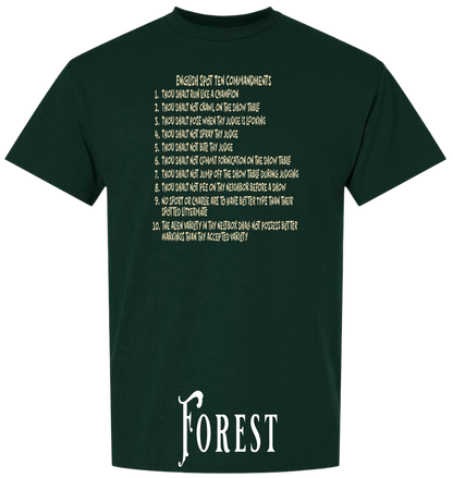 English Spot Commandments PLUS SIZE T-Shirt
