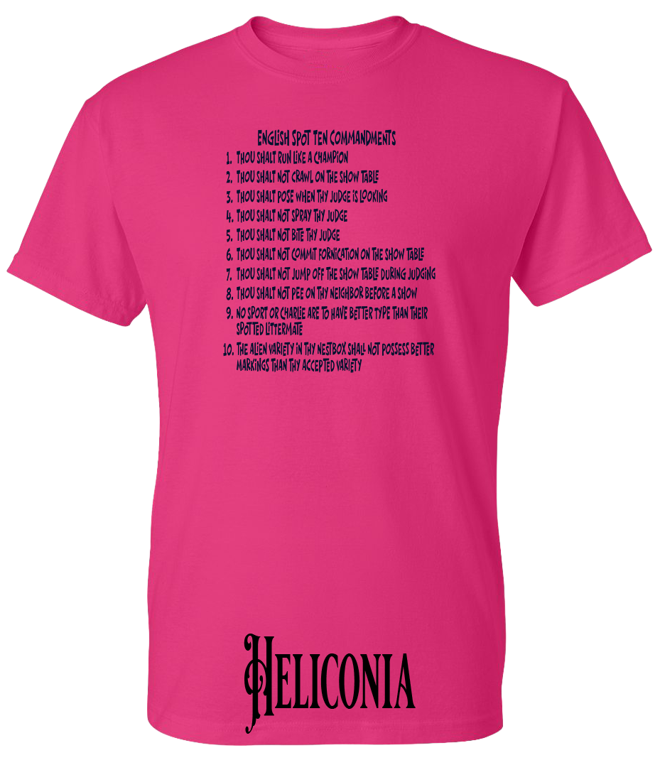 English Spot Commandments PLUS SIZE T-Shirt