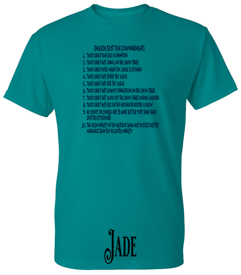 English Spot Commandments PLUS SIZE T-Shirt
