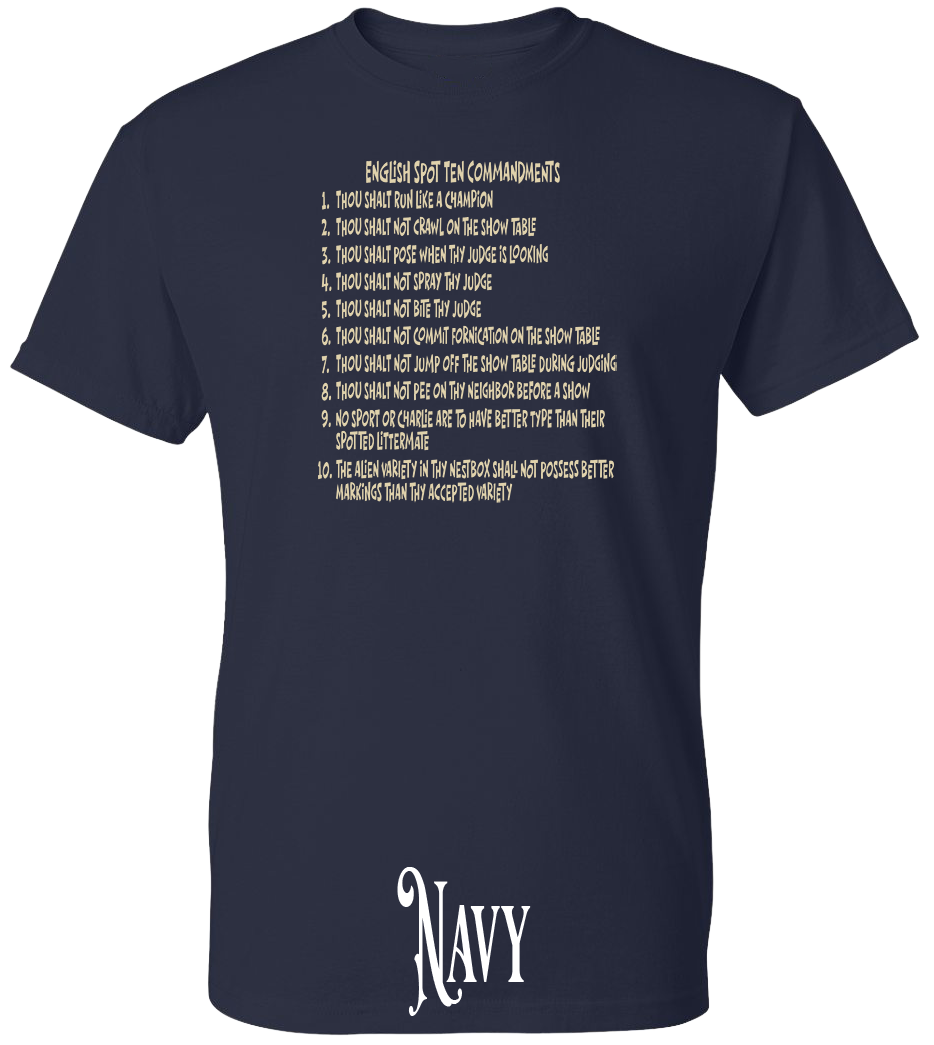 English Spot Commandments PLUS SIZE T-Shirt