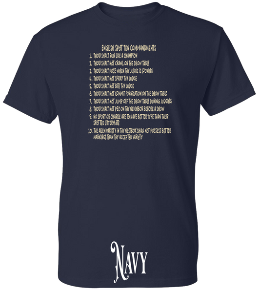 English Spot Commandments PLUS SIZE T-Shirt