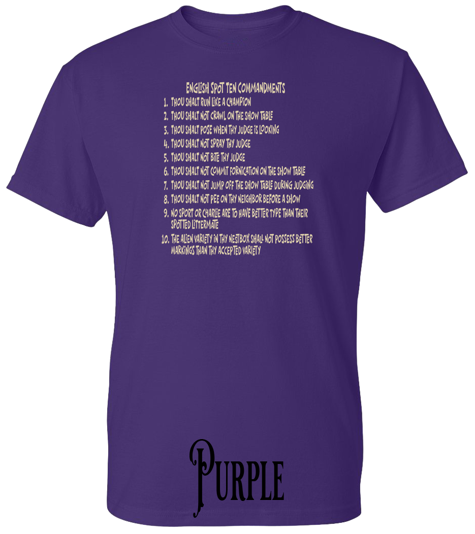 English Spot Commandments PLUS SIZE T-Shirt