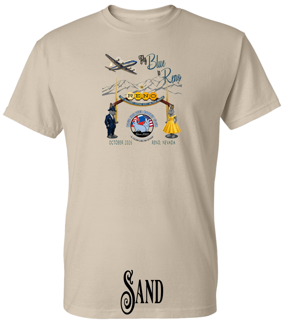 Blue Holicer Fly Blue to Reno PLUS SIZE T-Shirt
