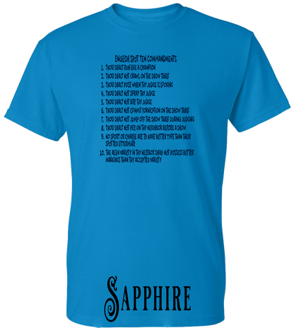 English Spot Commandments PLUS SIZE T-Shirt