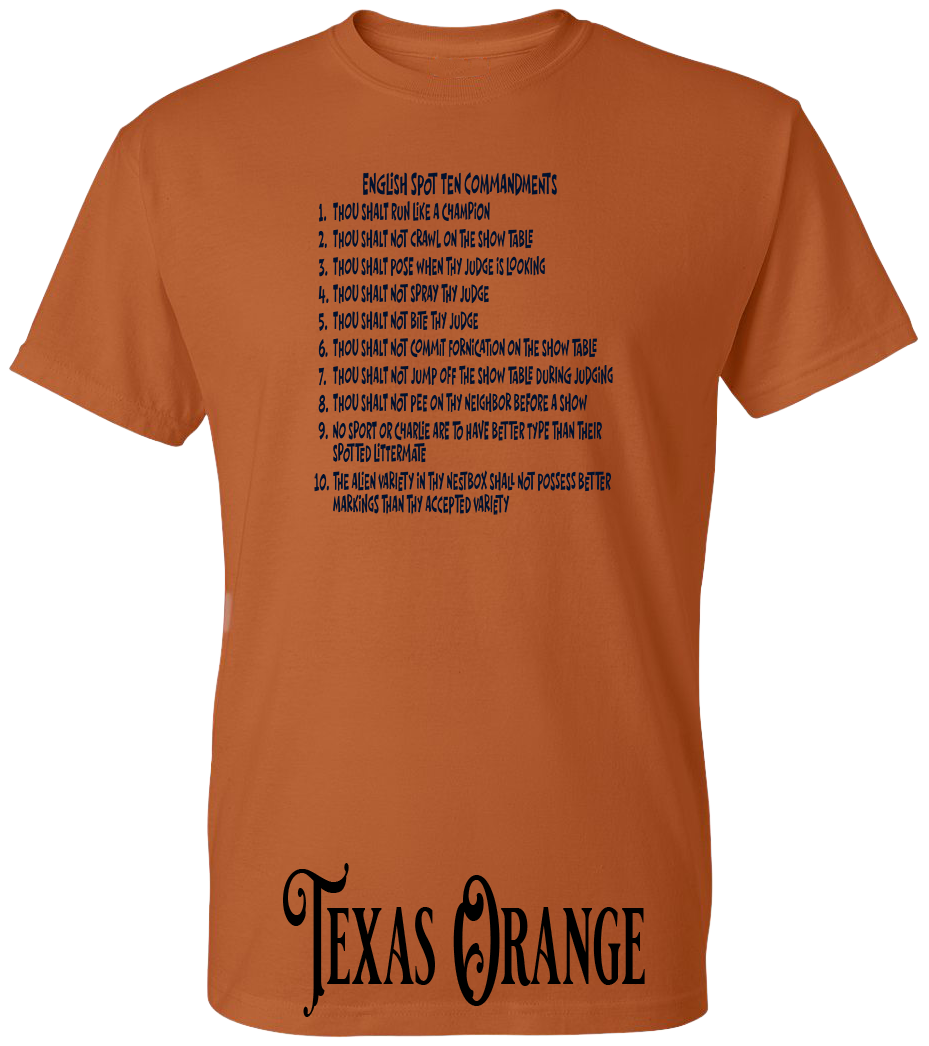 English Spot Commandments PLUS SIZE T-Shirt