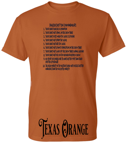 English Spot Commandments PLUS SIZE T-Shirt
