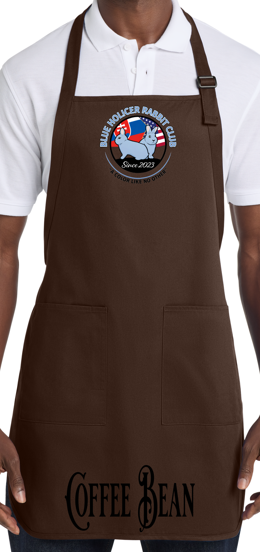 Blue Holicer Logo Apron