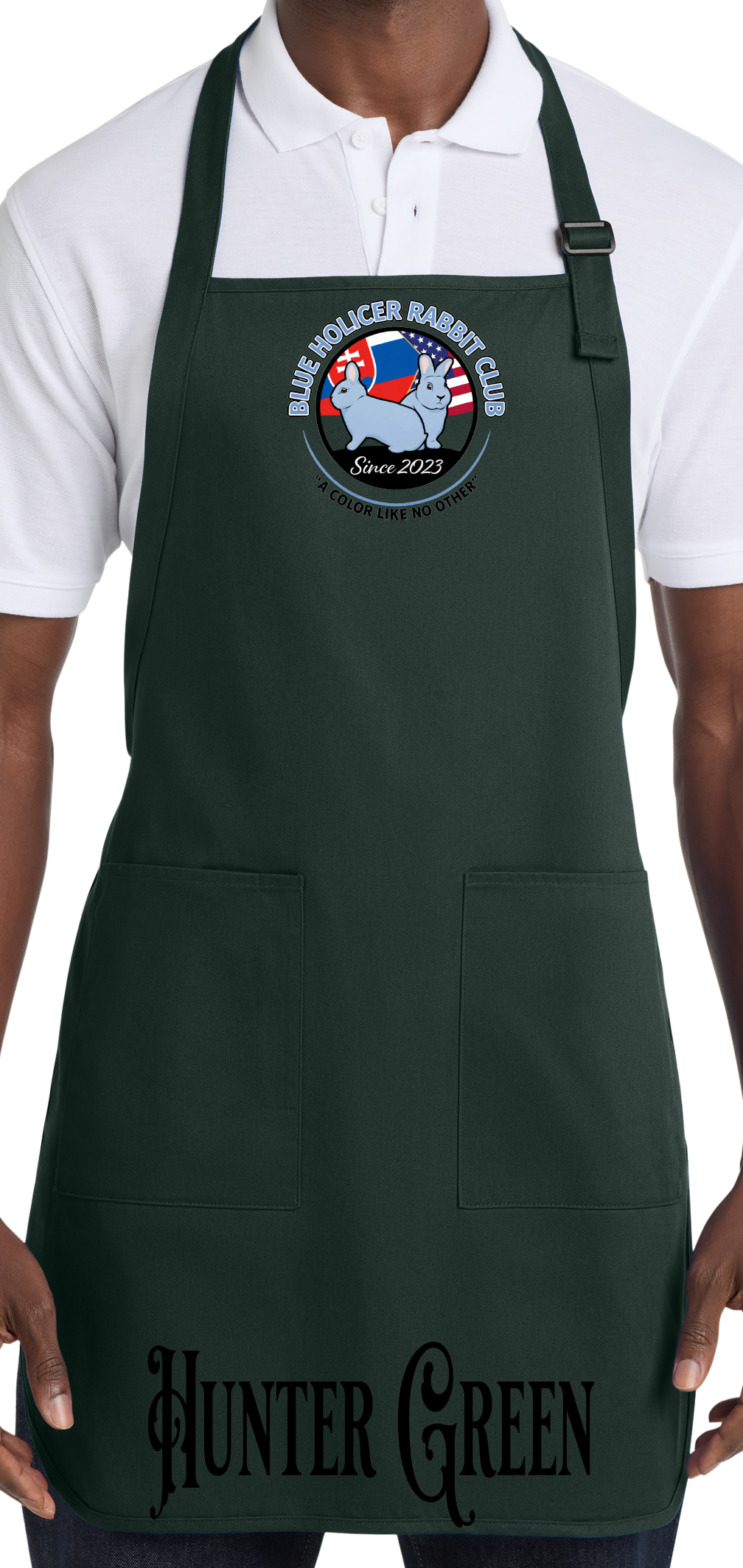 Blue Holicer Logo Apron