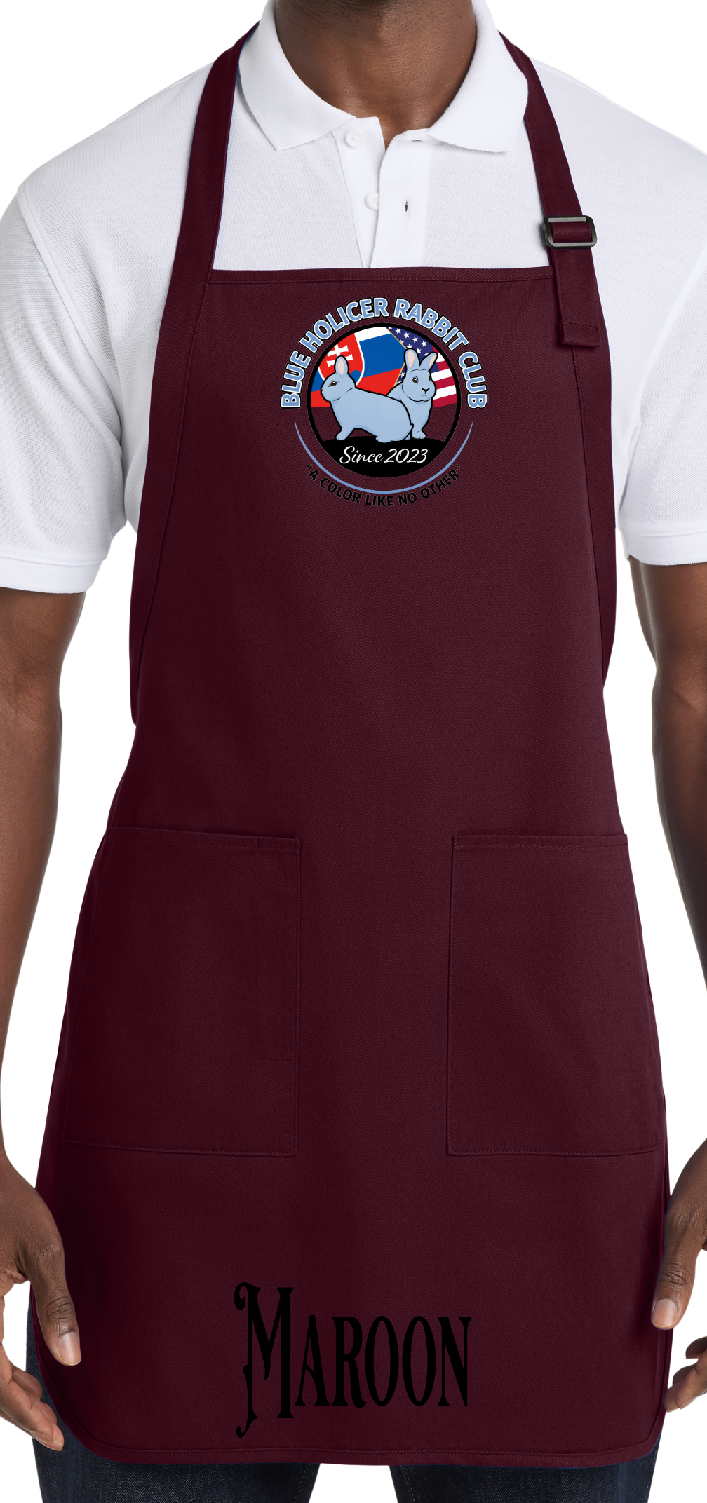 Blue Holicer Logo Apron
