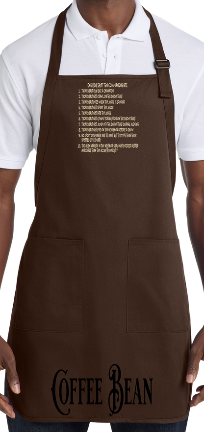 English Spot Commandments Apron